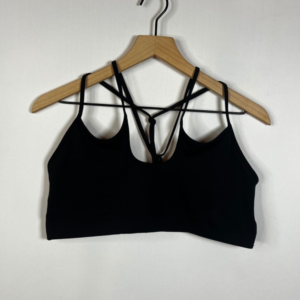 BTTRM Black Multi-Strap Criss Cross Back Sports Bra‎ XXL Activewear Athleisure
